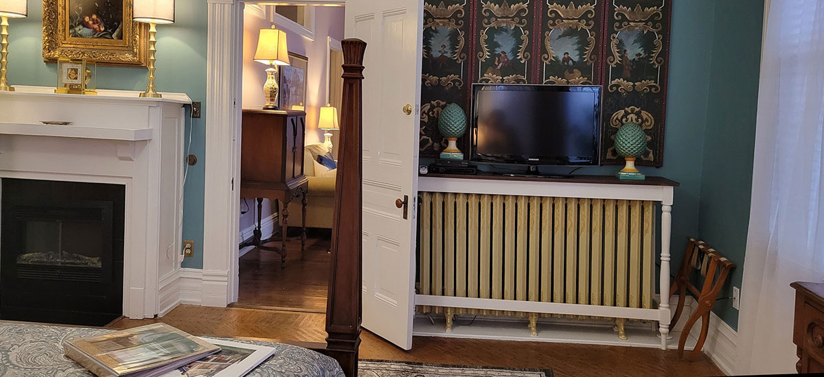 turret suite view to sitting area
